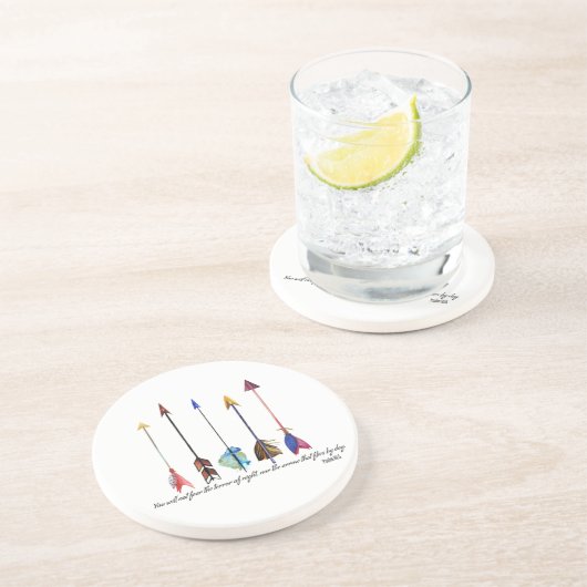 Psalm 91 Pfeil Untersetzer (Seite)