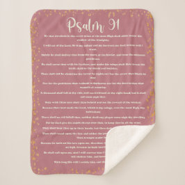 Psalm 91, Pink, King James Version, Bibelverse Sherpadecke