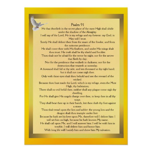 Psalm 91 poster (Vorderseite)