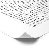 Psalm 91  poster (Ecke)