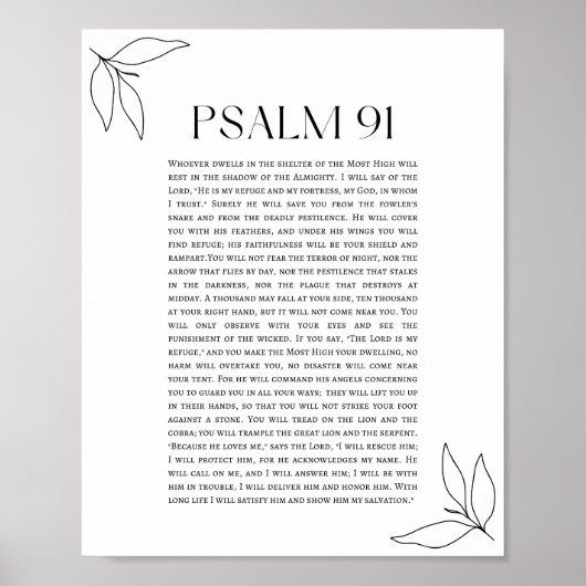 Psalm 91  poster (Vorne)