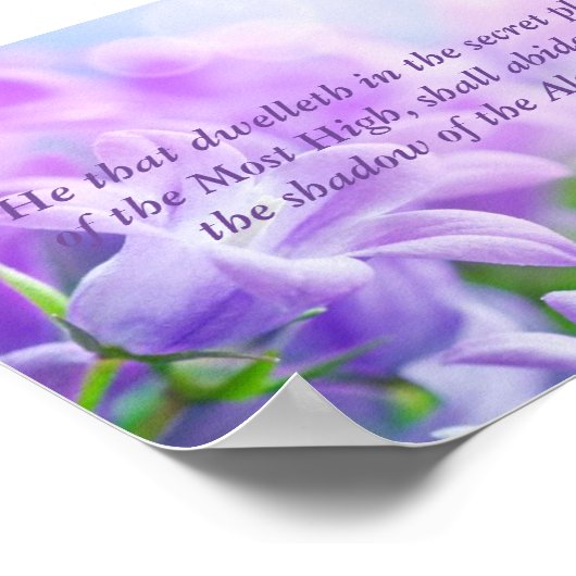 Psalm 91 poster (Ecke)