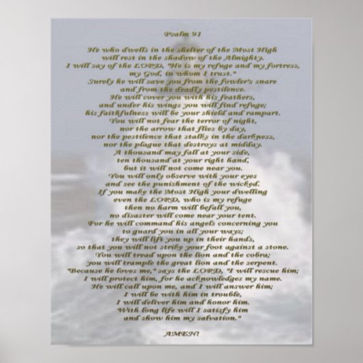 Psalm 91 poster (Vorne)