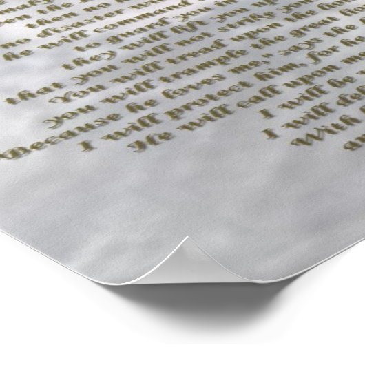 Psalm 91 poster (Ecke)