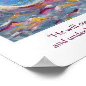 Psalm 91 Poster Christliche Kunst (Ecke)