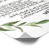 Psalm 91 Poster HAND LETTERED | Biologischer Schut (Ecke)