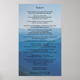 Psalm 91 Poster kann Personalisiert werden