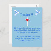 Psalm 91 postkarte (Vorne/Hinten)
