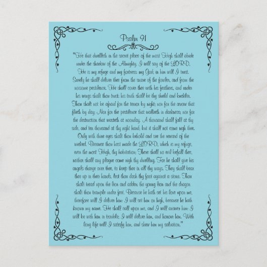 Psalm 91 Postkarte (Vorderseite)