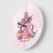 Psalm 91 Runde Große Wanduhr (Winkel)