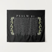 Psalm 91 Schöne Eukalyptus-Blätter Christlich Wandteppich (Vorderseite (Horizontal))