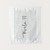 Psalm 91 Scripture Art Script Briefe Tapestry Wandteppich (Vorderseite)