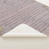 Psalm 91, Scripture & Eukalyptus-Blätter, Lila Sherpadecke (3/4)