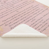 Psalm 91, Scripture & Eukalyptus-Blätter, rosa Sherpadecke (3/4)