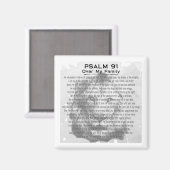 Psalm 91 Scripture Lion Magnet für Zuhause oder Of (Vorderseite/Rückseite)