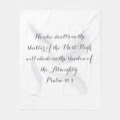 Psalm 91 Soft and Cosy Blanket Fleecedecke (Vorderseite)