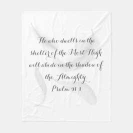 Psalm 91 Soft and Cosy Blanket Fleecedecke