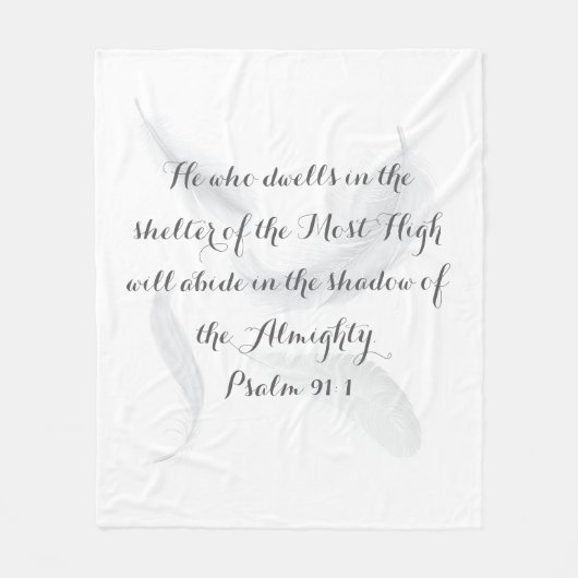 Psalm 91 Soft and Cosy Blanket Fleecedecke (Vorderseite)