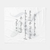 Psalm 91 Soft and Cosy Blanket Fleecedecke (Vorderseite (Horizontal))