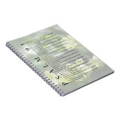 Psalm 91 Soft White Floral Christian Journal Notizblock (Rechte Seite)