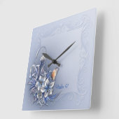 Psalm 91 & Square Quadratische Wanduhr (Winkel)