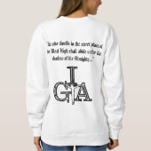 Psalm 91 Sweatshirt für Frauen (Rückseite)