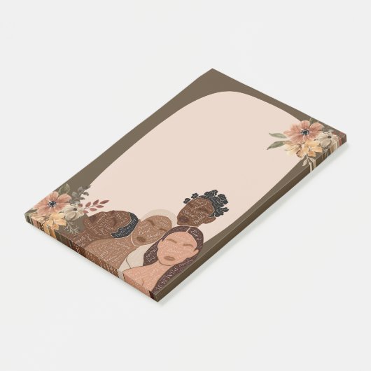 Psalm 91, TPT Black Women Sticky Post-it Klebezettel (angewinkelt)