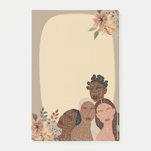 Psalm 91, TPT Black Women Sticky Post-it Klebezettel (Vorderseite)