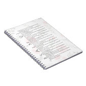 Psalm 91 Typografie Christlich Floral Journal Notizblock (Rechte Seite)