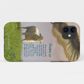 Psalm 91 und ein Schaf unter seinen Flügeln Case-Mate iPhone Hülle (Rückseite (Horizontal))