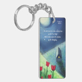 Psalm 91 Verses 1&2 (weißer Text) Akryllischer Sch Schlüsselanhänger (Vorderseite links)