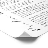 Psalm 91 Wall Art Poster (Ecke)