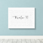 Psalm 91 Wall Art Scripture Leinwand Design (Insitu (Holzboden))