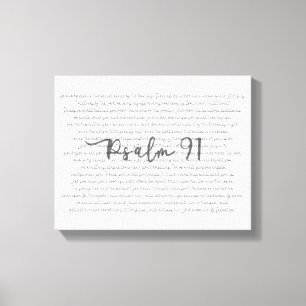 Psalm 91 Wall Art Scripture Leinwand Design