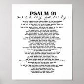 Psalm 91 Wanddekoration für Ihr Familienposter Pri Poster (Vorne)