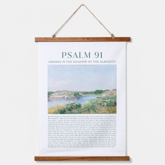 Psalm 91  wandteppich mit holzrahmen (Vorderseite)