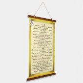 Psalm 91 wandteppich mit holzrahmen (Gewinkelt)