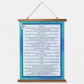 Psalm 91 wandteppich mit holzrahmen (Vorderseite)