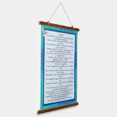 Psalm 91 wandteppich mit holzrahmen (Gewinkelt)