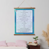 Psalm 91 wandteppich mit holzrahmen (Schlafzimmer)