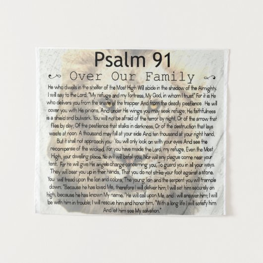 Psalm 91 Wandteppiche (Vorderseite (Horizontal))