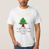 Psalm 92: 12-13 Libanonzeder T-Shirt (Vorderseite)
