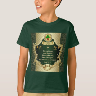 Psalm 92:12 Maronitische Kirche Libanon-Zeder T-Sh T-Shirt