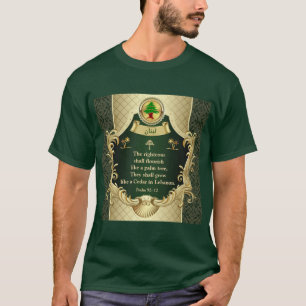 Psalm 92:12 Maronitische Kirche Zeder von Libanon T-Shirt