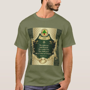 Psalm 92:12 Maronitische Kirche Zeder von Libanon  T-Shirt