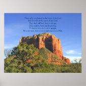 Psalm 92:13-15 Schrift Drucken Poster (Vorne)