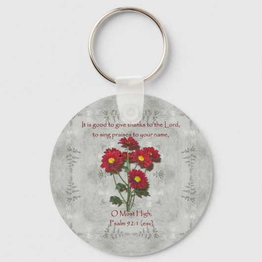 Psalm 92:1 ~ Danke an den Herrn Schlüsselanhänger (Vorderseite)