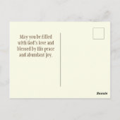 Psalm 92:4 Für dich, o Herr LORD, habe mich GLAD g Postkarte (Rückseite)