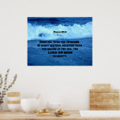 Psalm 93:4 Mächtiger als die Gewitter vieler .... Poster (Küche)