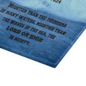 Psalm 93:4 Mächtiger als die Gewitter vieler .... Schneidebrett (Ecke)